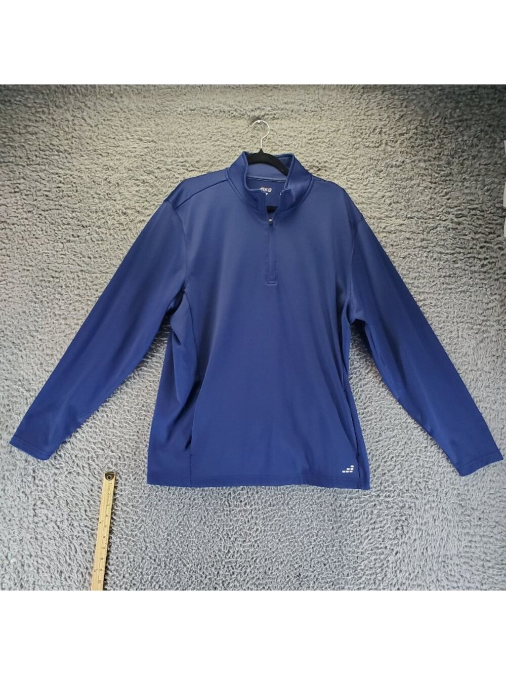 BCG Shirt Mens XL Blue Performance Quarter-Zip Pullover Fleece Pullover
